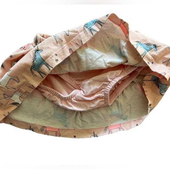 Carters 18-24 months pink unicorn skirt with attached undies - Picture 5 of 5